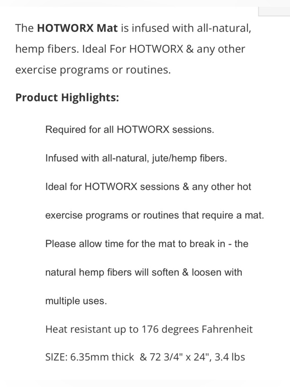 HOTWORX Mat - Picture 4 of 4
